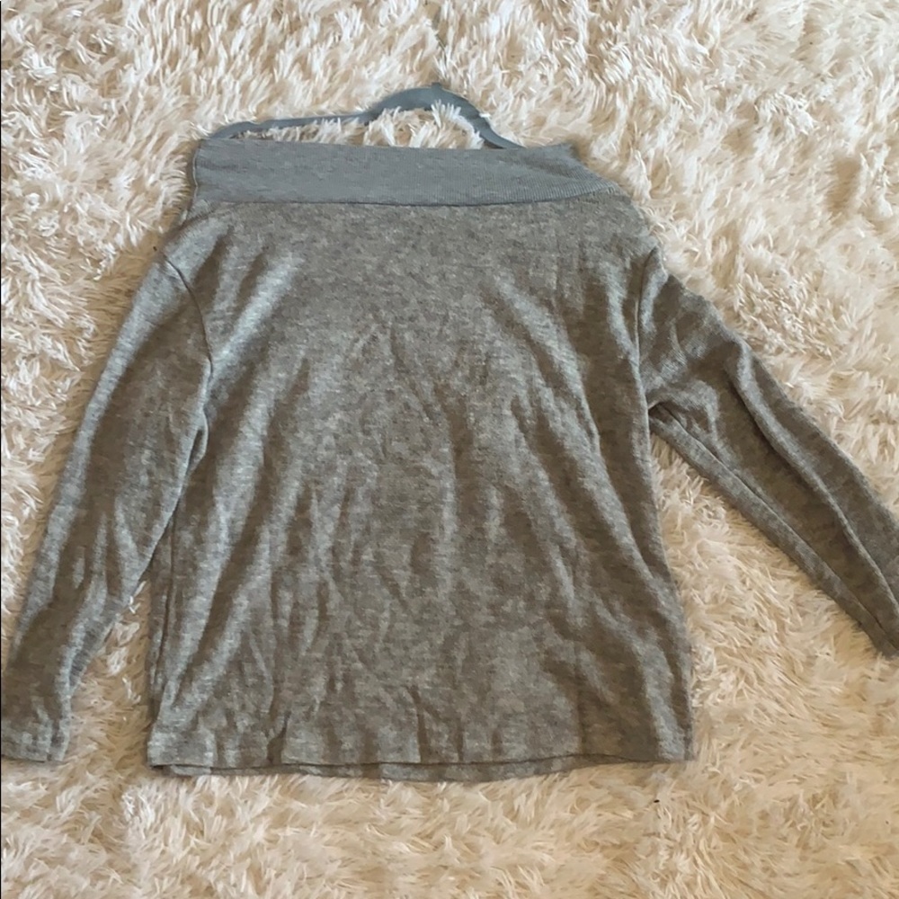Grey off the shoulder sweater